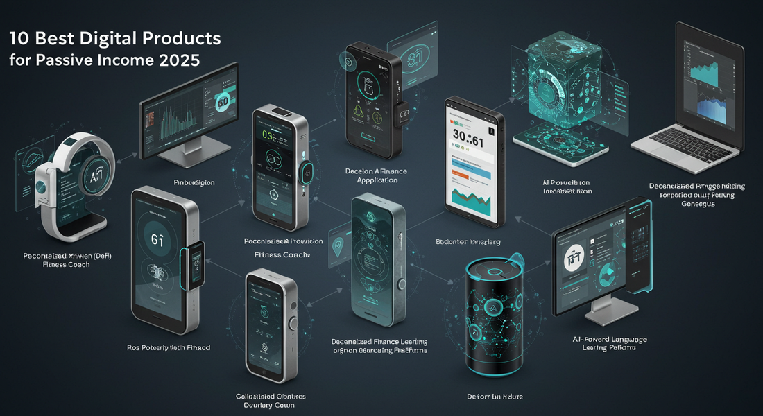 Digital products for passive income in 2025 – online courses, eBooks, templates, stock photos, and AI tools