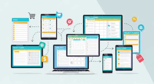 Customizable productivity planner templates for 2025