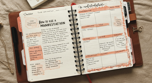 use a planner or journal for manifestation of your dream goals