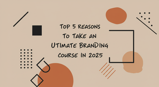 Woman building a personal brand on laptop with branding course materials in 2025
