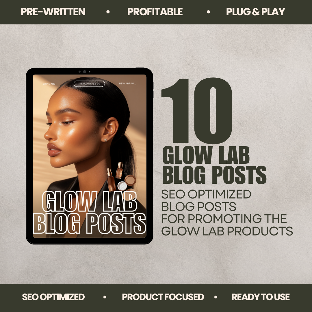 The Glow Lab Co. Skincare Collection – Luxury Skincare Content & Templates Bundle