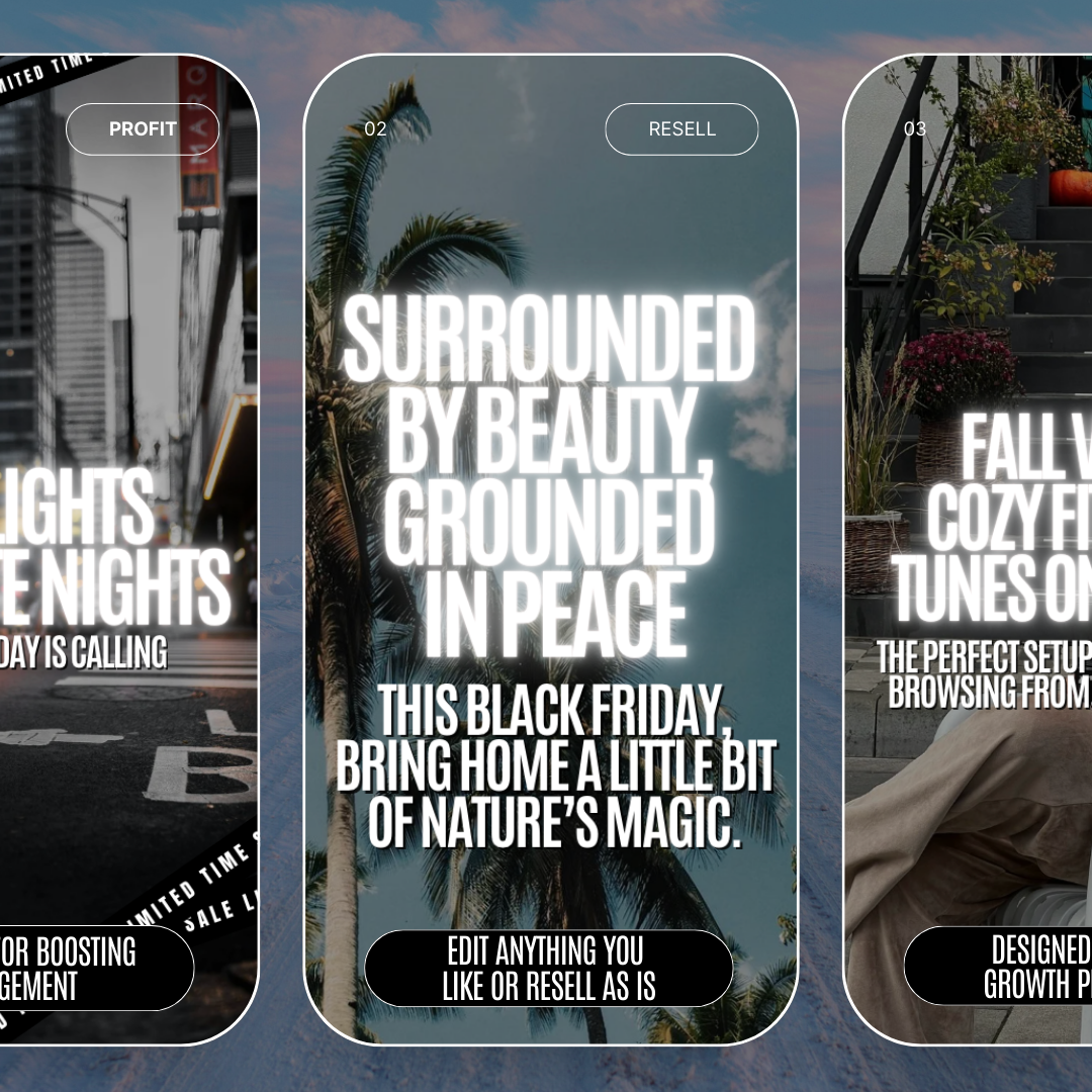Black Friday Social Content - Resell Ready