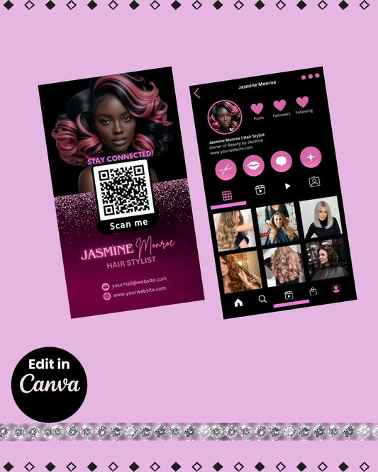 Business Card Template | Hairstylist - Resell Ready