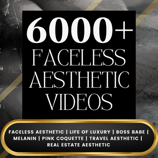 6000+ Aesthetic Faceless Video Reels + Stories - Resell Ready