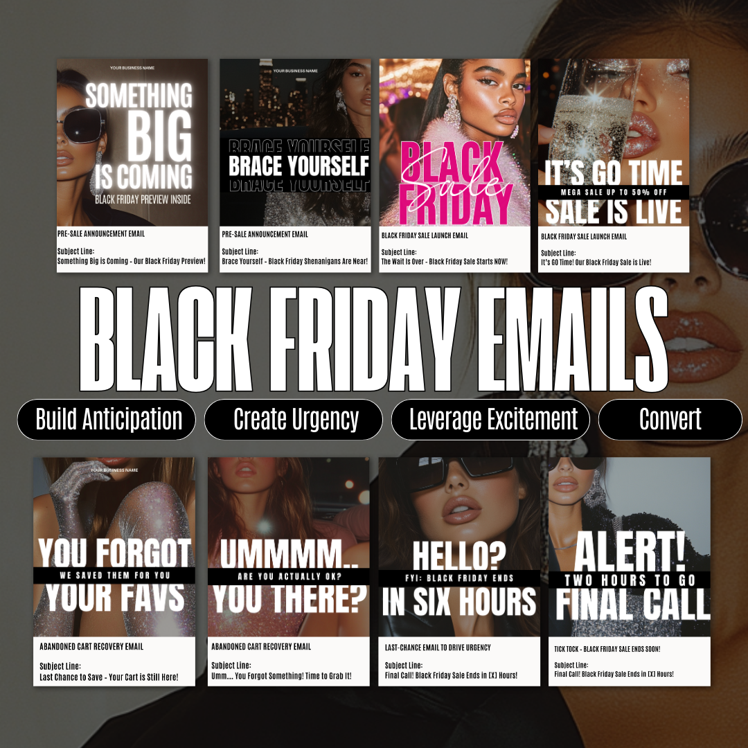Black Friday Emails - Resell Ready