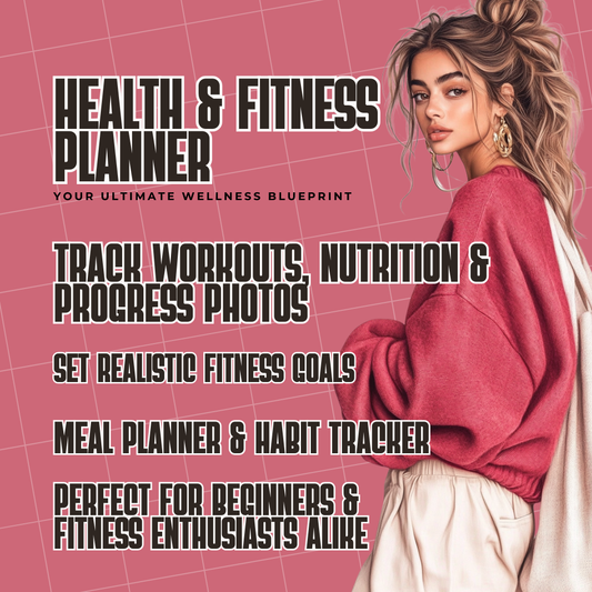 Health & Fitness Planner - Resell Ready