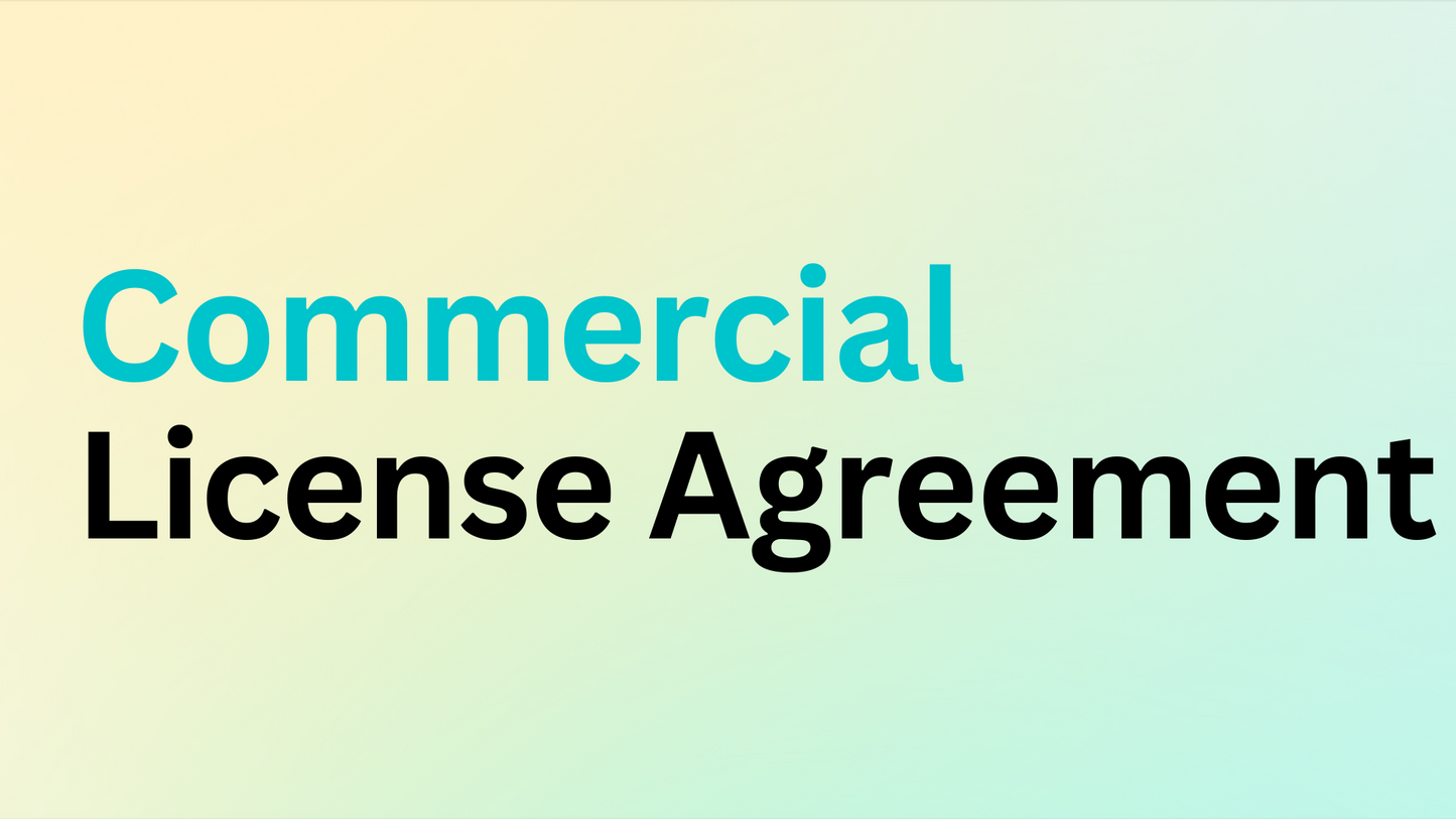 Commercial License Agreement - Resell Ready