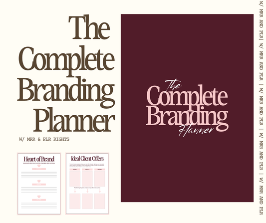The Complete Branding Planner - Resell Ready