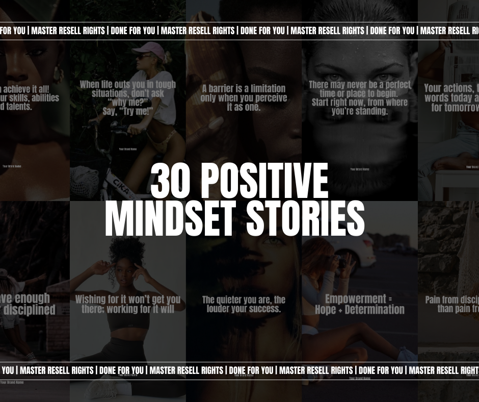 30 Positive Mindset Stories - Resell Ready