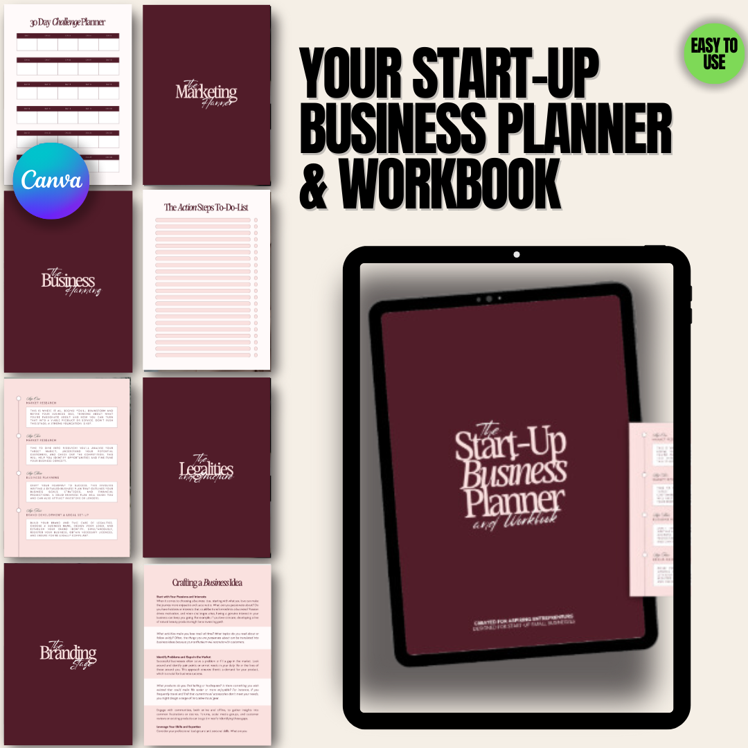 Your Start-Up Business Planner & Workbook - Resell Ready