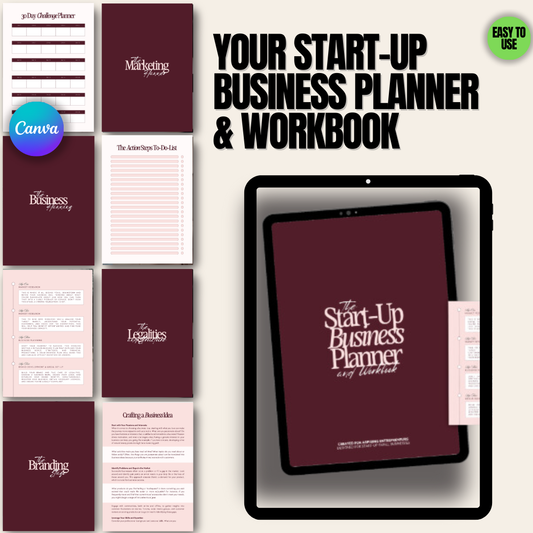 Your Start-Up Business Planner & Workbook - Resell Ready