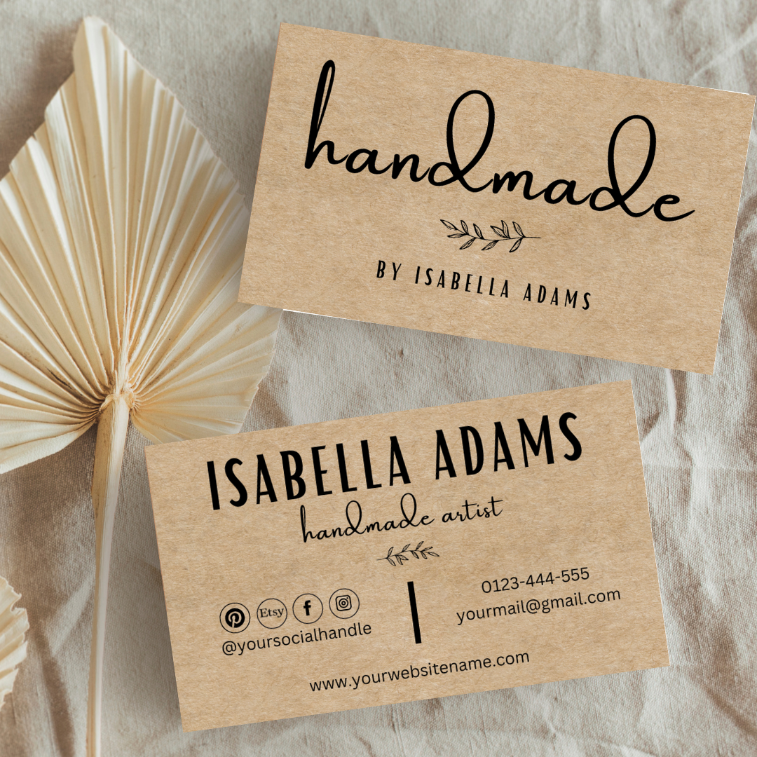 Minimalist Trio: Customizable Business Card Template Set - Resell Ready