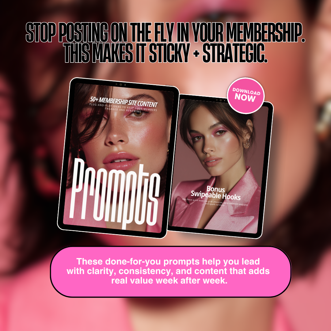 Glossed in Power: Membership Site Content Prompts Vault (PLR + MRR)