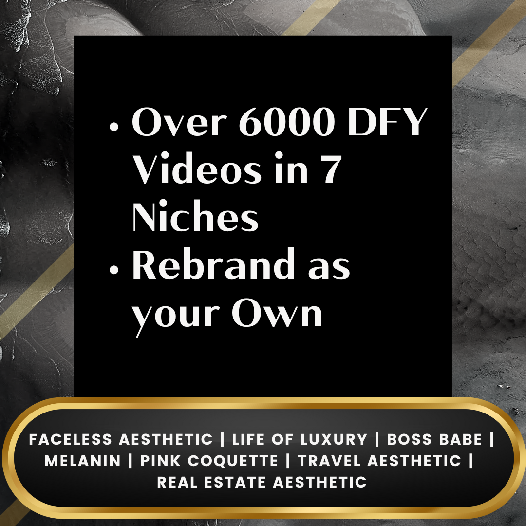 6000+ Aesthetic Faceless Video Reels + Stories - Resell Ready