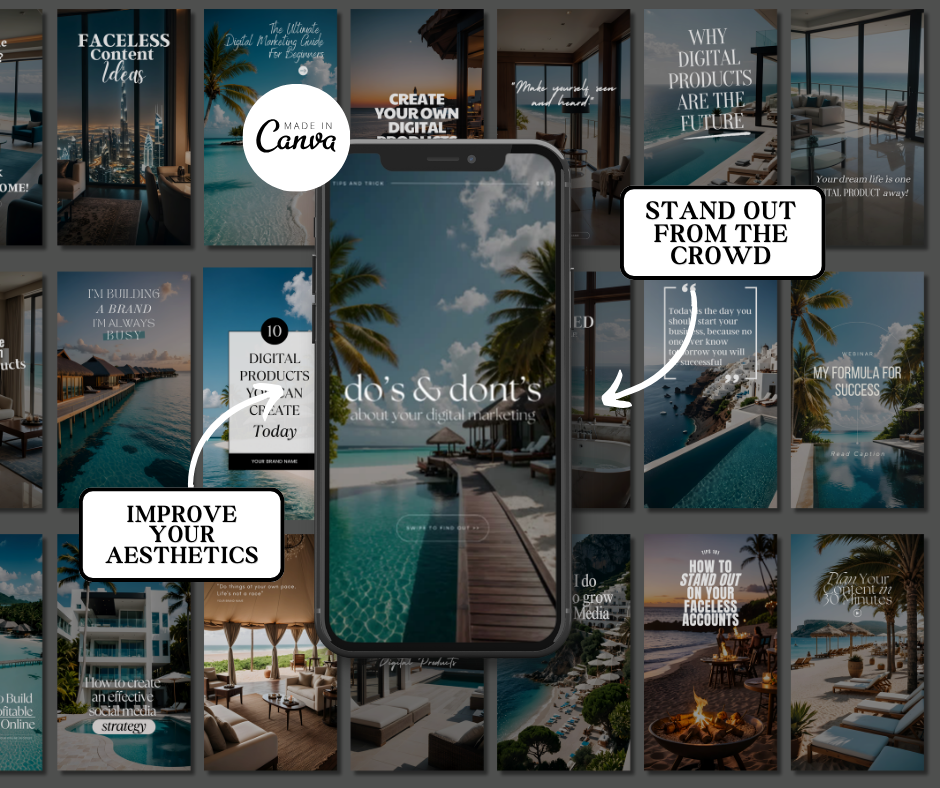 50 Luxury Travel Reel Covers - Resell Ready