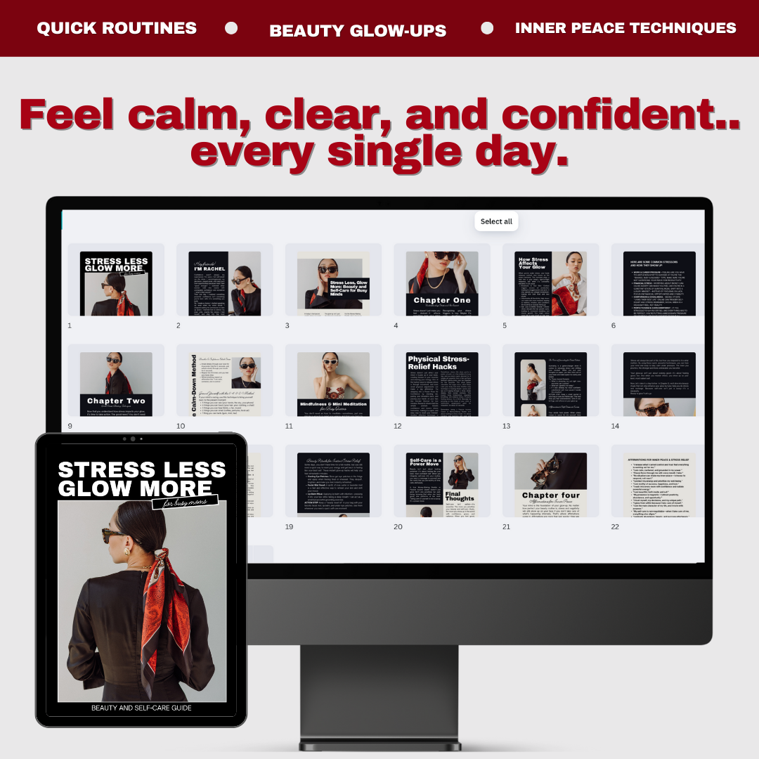 Stress Less, Glow More – Confidence & Mindset eBook for Women