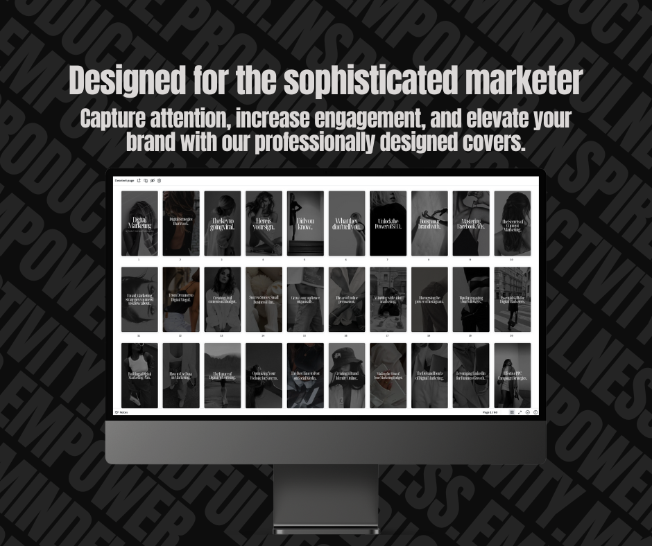 Dark & Modern Reel Covers - Resell Ready