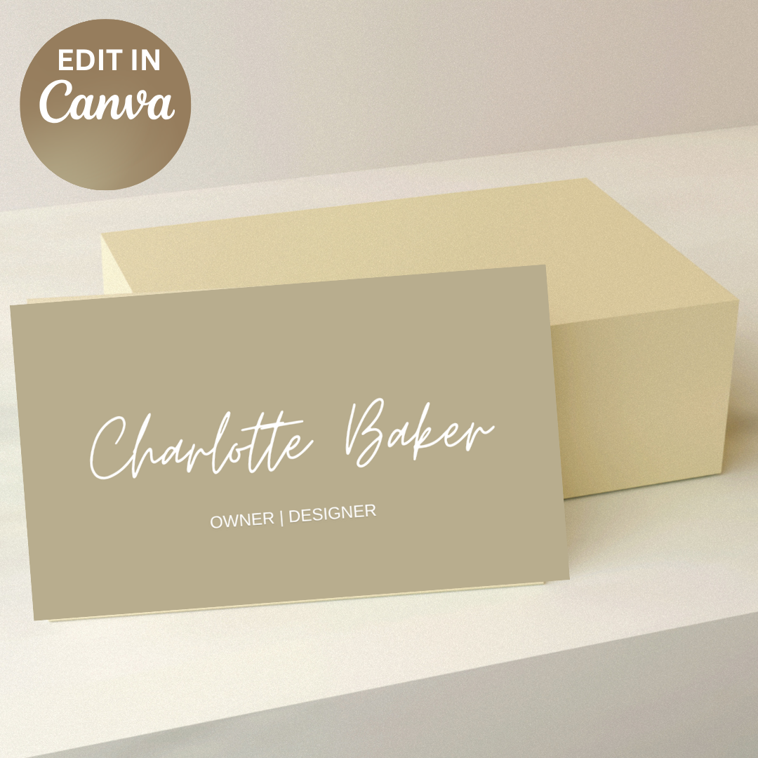 Minimalist Trio: Customizable Business Card Template Set - Resell Ready