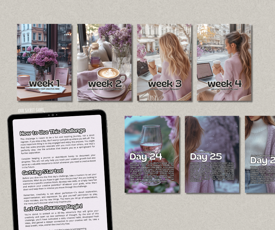 30-Day Creativity Boost Challenge - Resell Ready