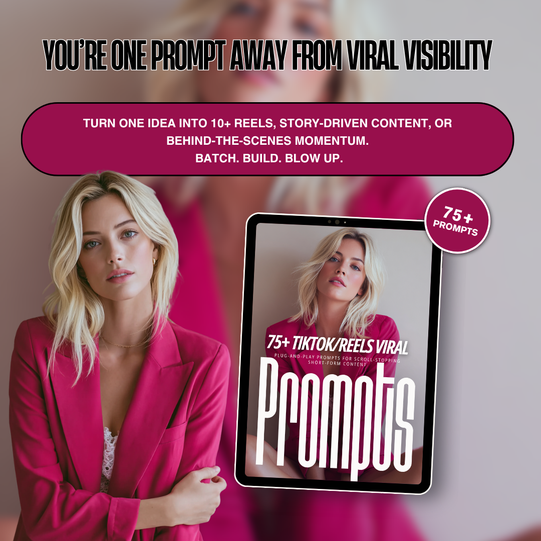 Glossed in Power: 75+ Viral TikTok & Reels Prompts for Creators & Coaches