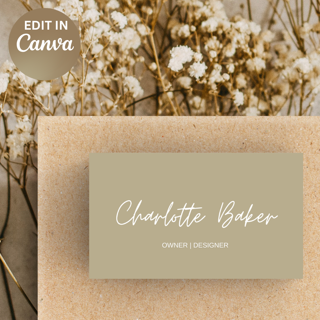 Minimalist Trio: Customizable Business Card Template Set - Resell Ready