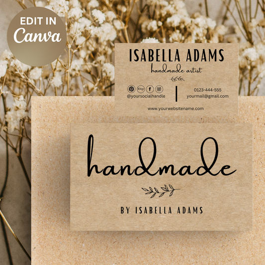 Minimalist Trio: Customizable Business Card Template Set - Resell Ready