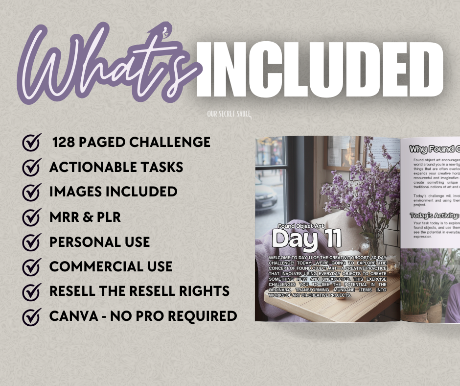 30-Day Creativity Boost Challenge - Resell Ready