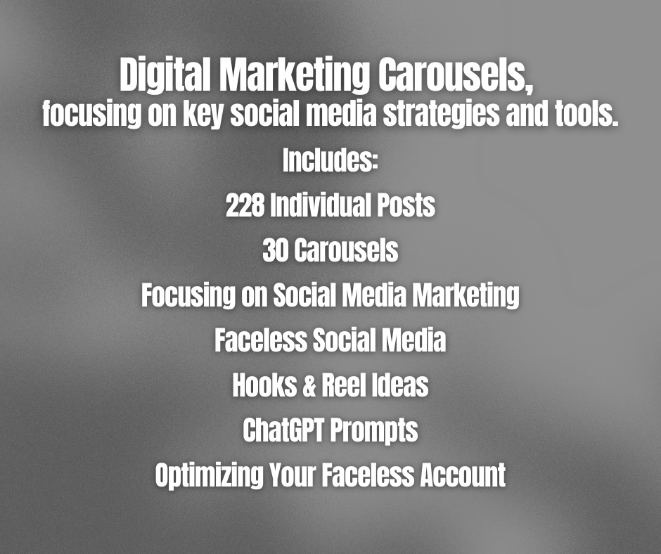 30 Days Of Digital Marketing Carousels Bundle - Resell Ready