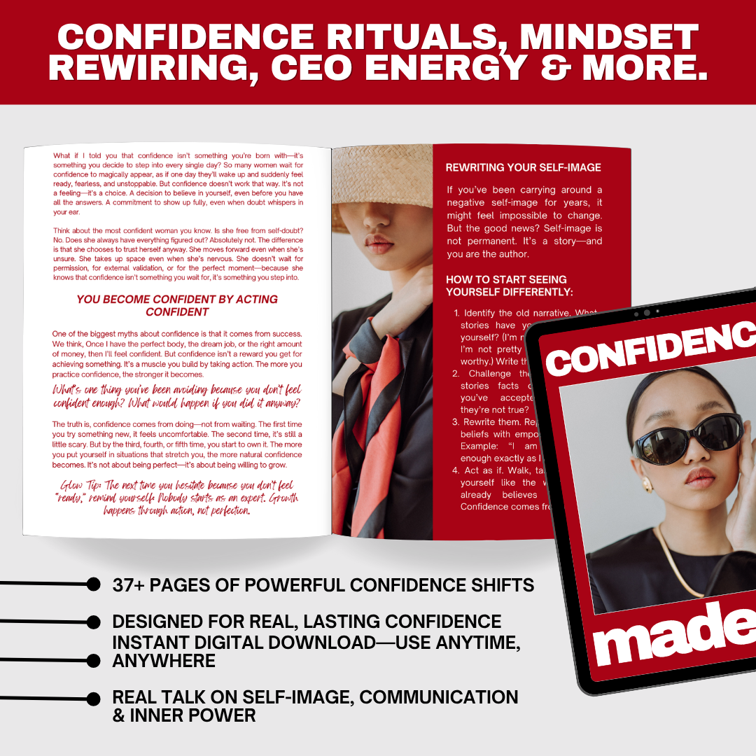 Confidence Made Easy: The Ultimate Glow-Up Guide to Fierce Self-Belief & Magnetic Presence (eBook)