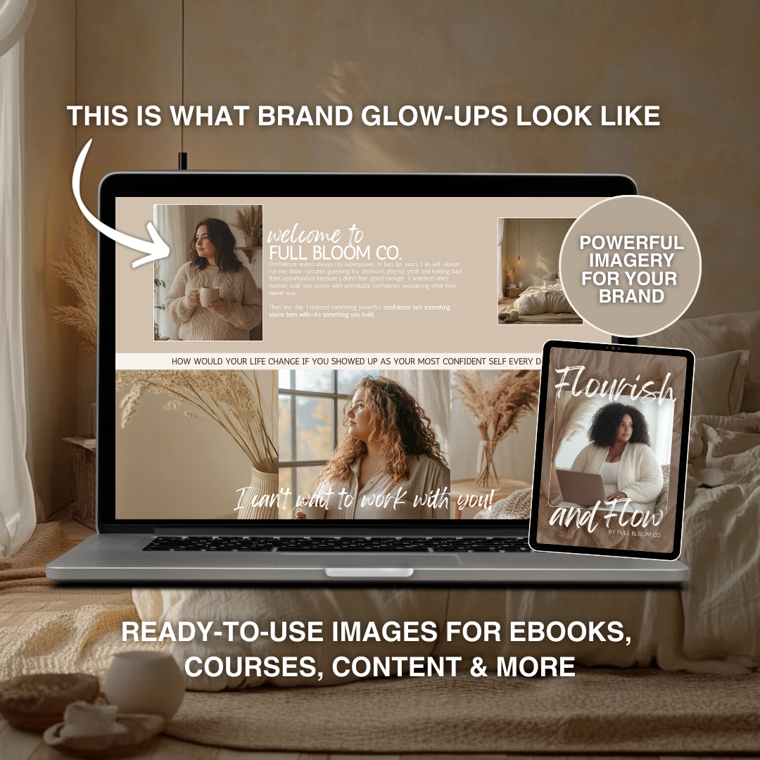 Cozy Plus Size – 50 Premium AI Stock Images for Body-Positive Brands (PLR/MRR Included)