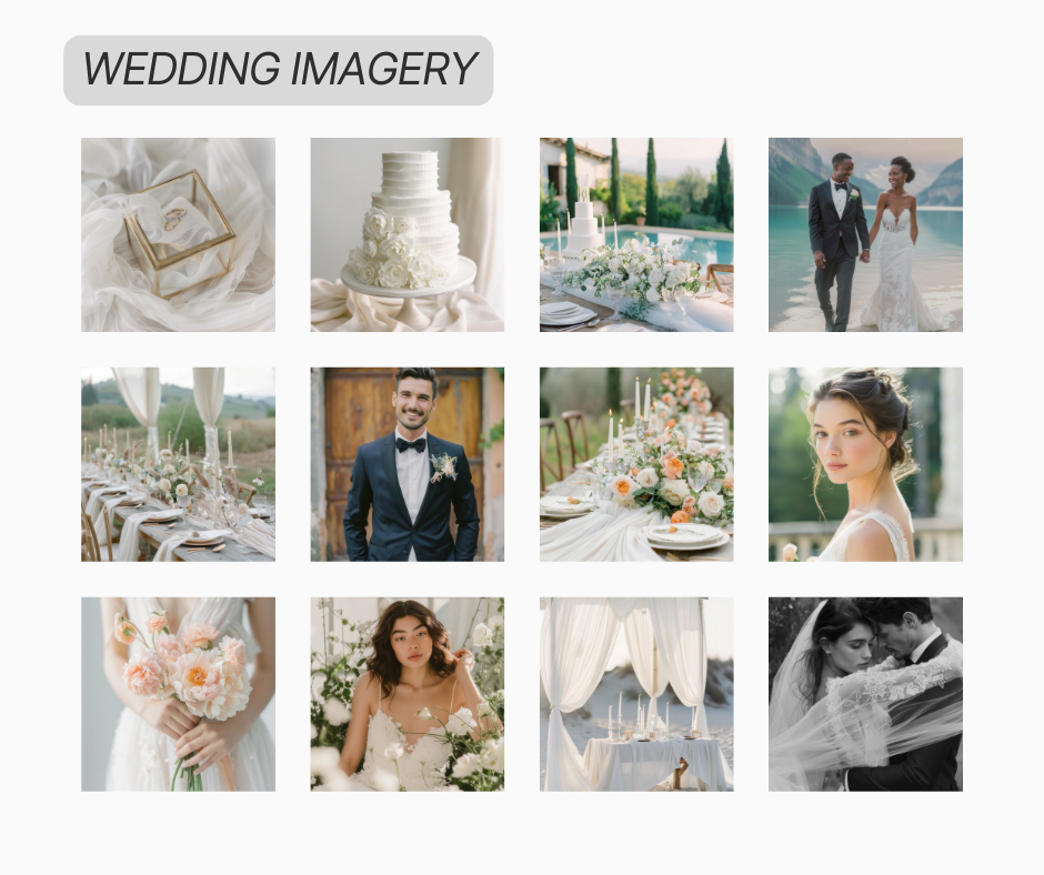 Bright & Modern Wedding Imagery - Resell Ready