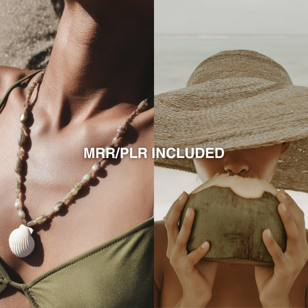 Salt & Sage Stock Image Collection – 80 Coastal-Inspired AI Images with PLR/MRR