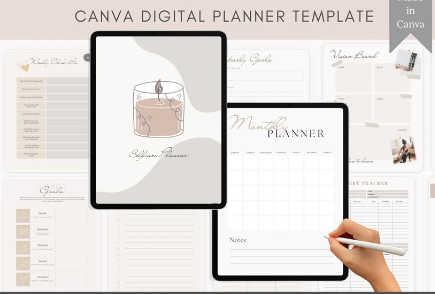 Digital Planner Bundle - 4 Planners for Goal Setting: Your Ultimate Guide - Resell Ready
