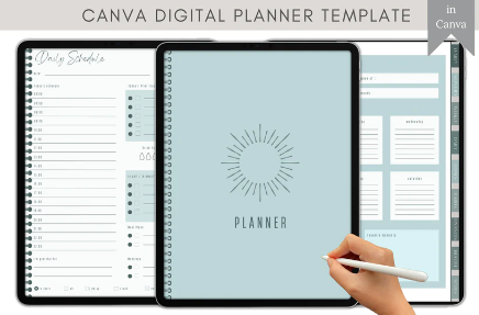 Digital Planner Bundle - 4 Planners for Goal Setting: Your Ultimate Guide - Resell Ready