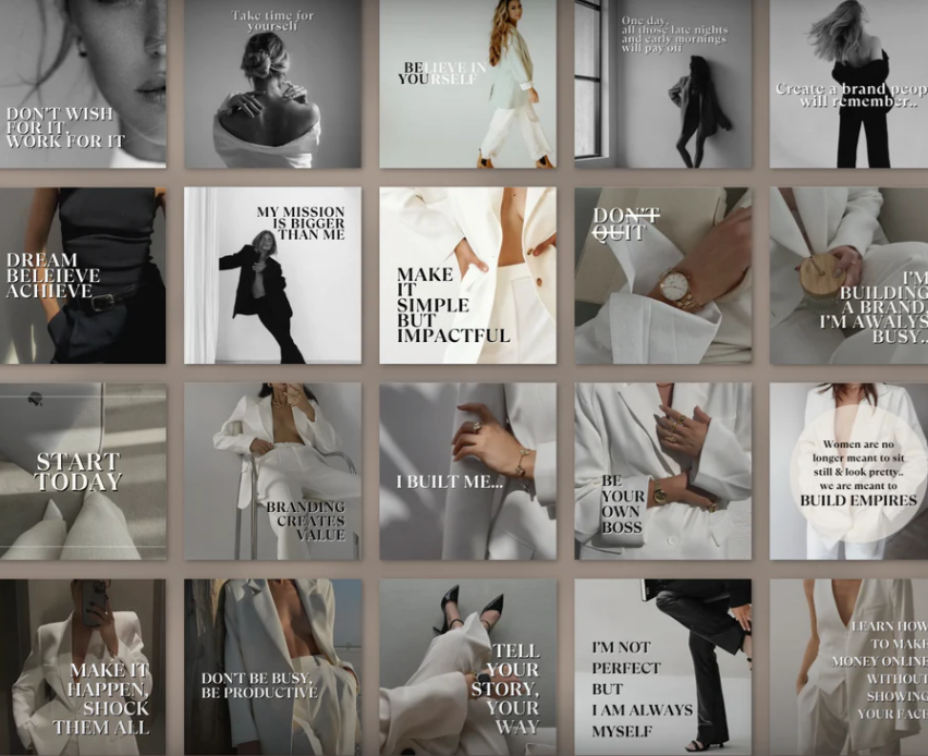 Aesthetic Social Media Posts & Stories - Resell Ready