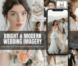 Bright & Modern Wedding Imagery - Resell Ready