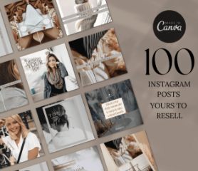 100 Instagram Posts - Resell Ready