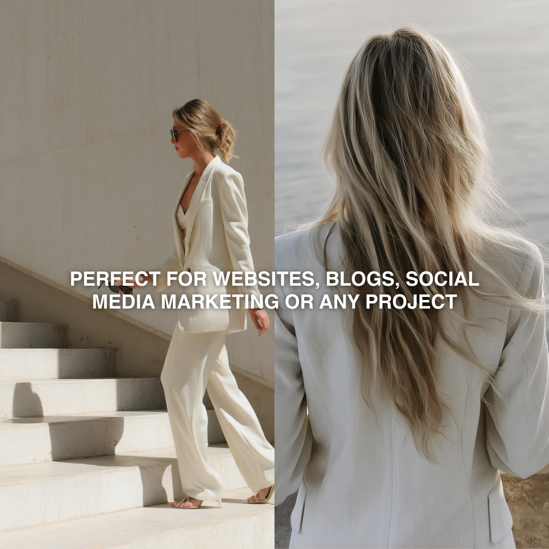 The Minimal CEO – 60 Premium AI Stock Images with MRR/PLR | Luxury Boss Woman Collection