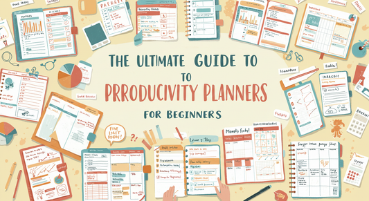 Productivity planner guide for beginners with daily, weekly, and digital planner examples