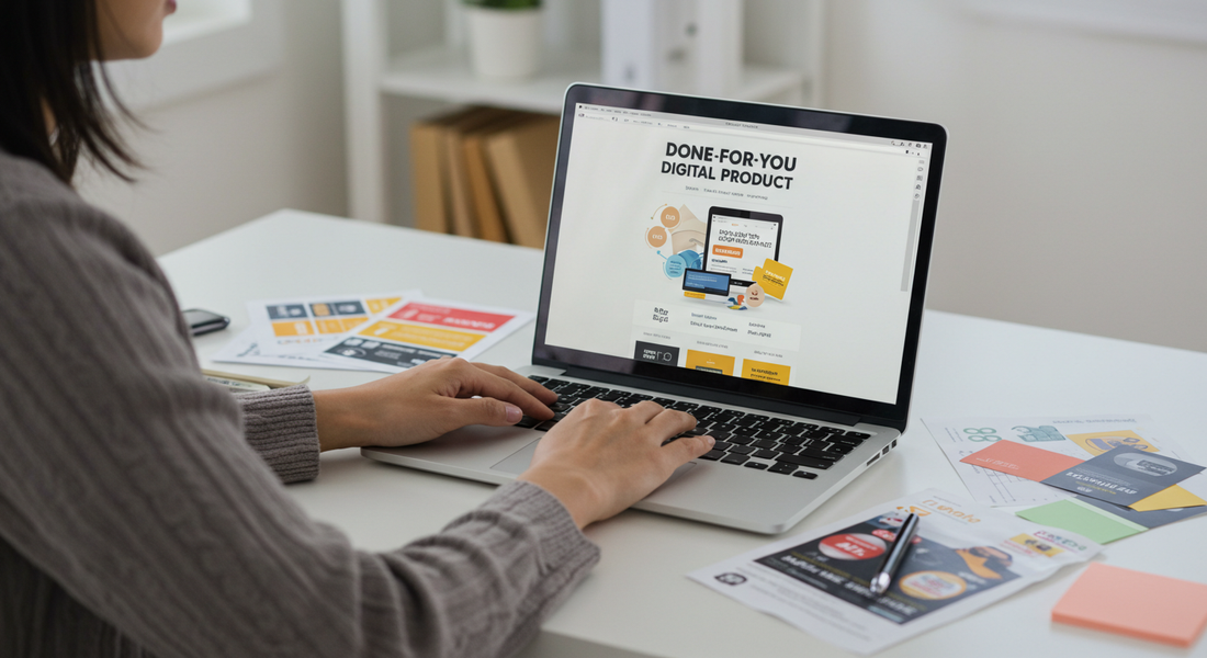 Step-by-step guide to launching an online business with done-for-you digital products – ebooks, courses, templates, and more.