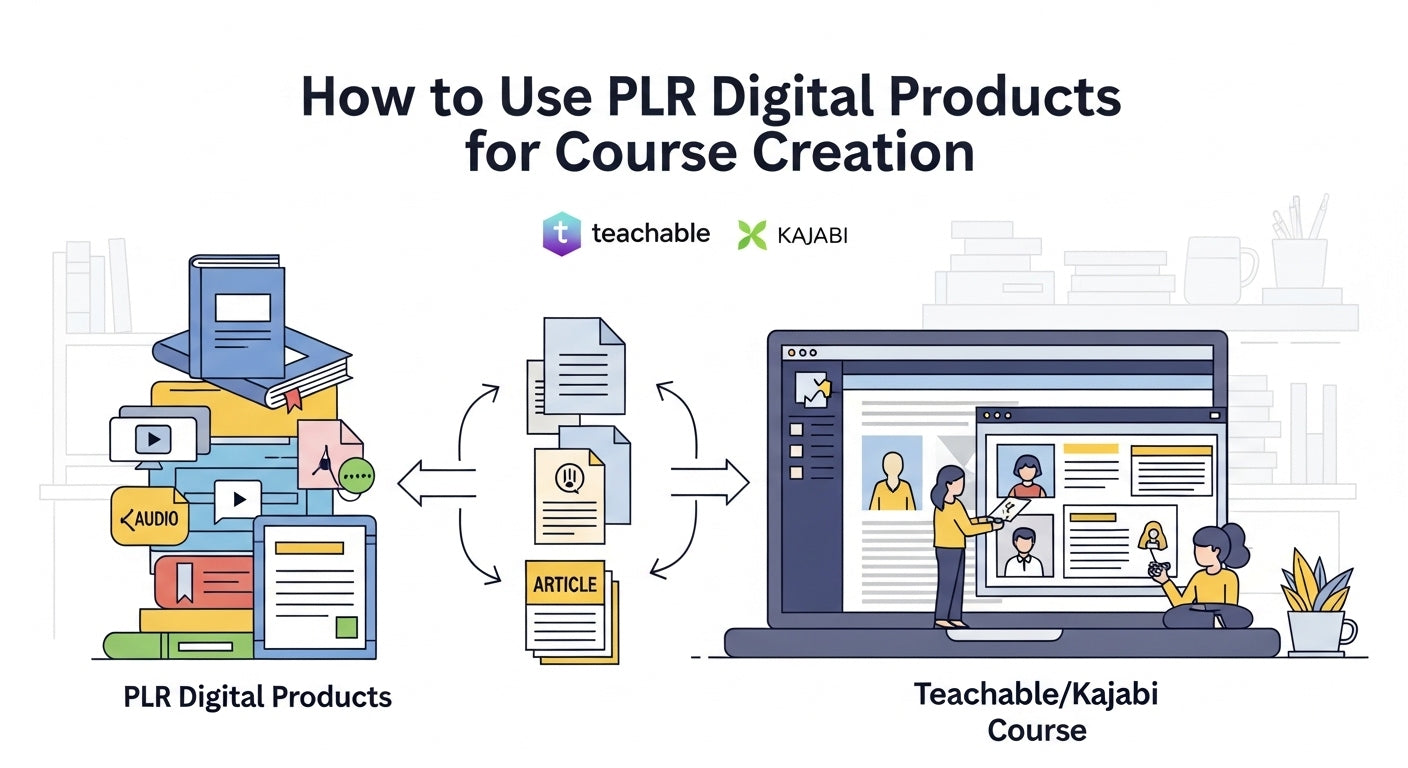 How to Turn PLR Digital Products Into Profitable Online Courses (2025 ...