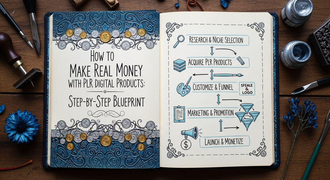 Custom PLR digital products ready for resale with branding and design