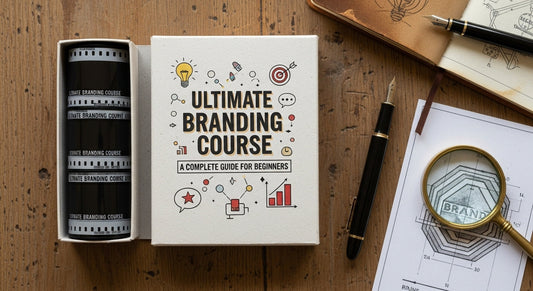 Beginner branding framework showing logo design, brand voice, and digital product strategy