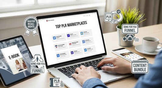 Comparison table of the best platforms to buy high-quality PLR digital products online