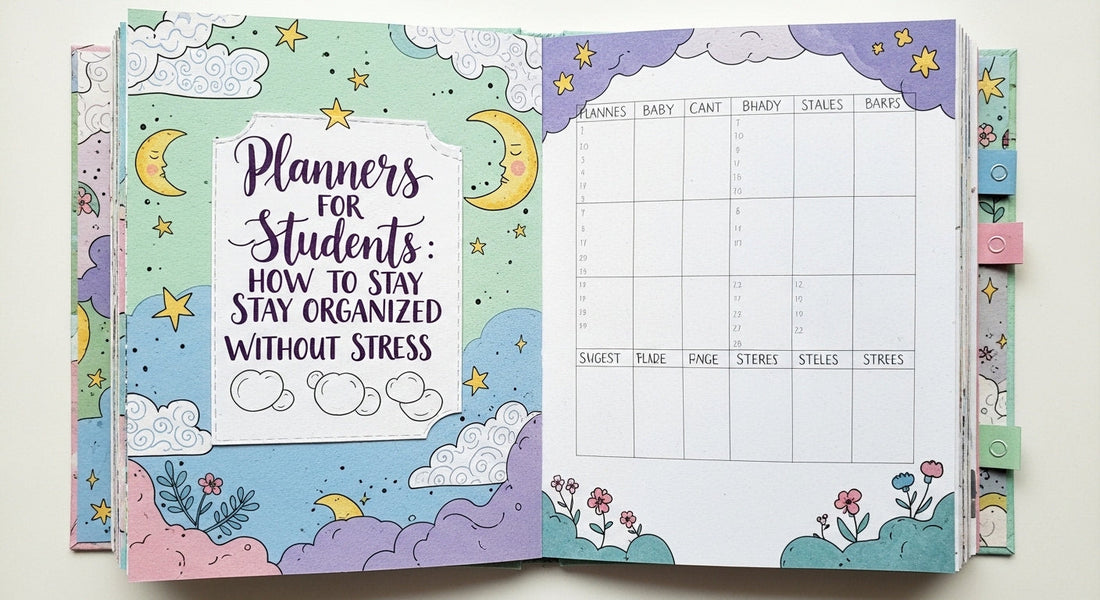 Student using a planner to organize study schedule, assignments, and exams