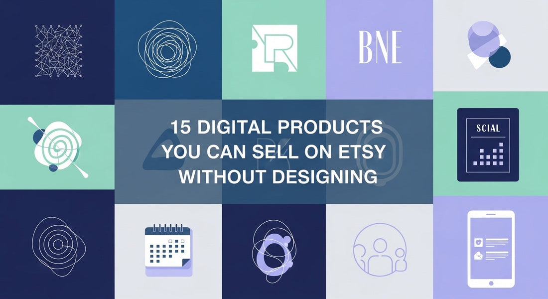 Collection of PLR digital products and Etsy-ready templates for selling online without design skills
