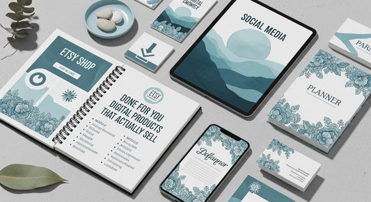 Done-for-you digital products including planners, ebooks, templates, and courses ready to sell online in 2026