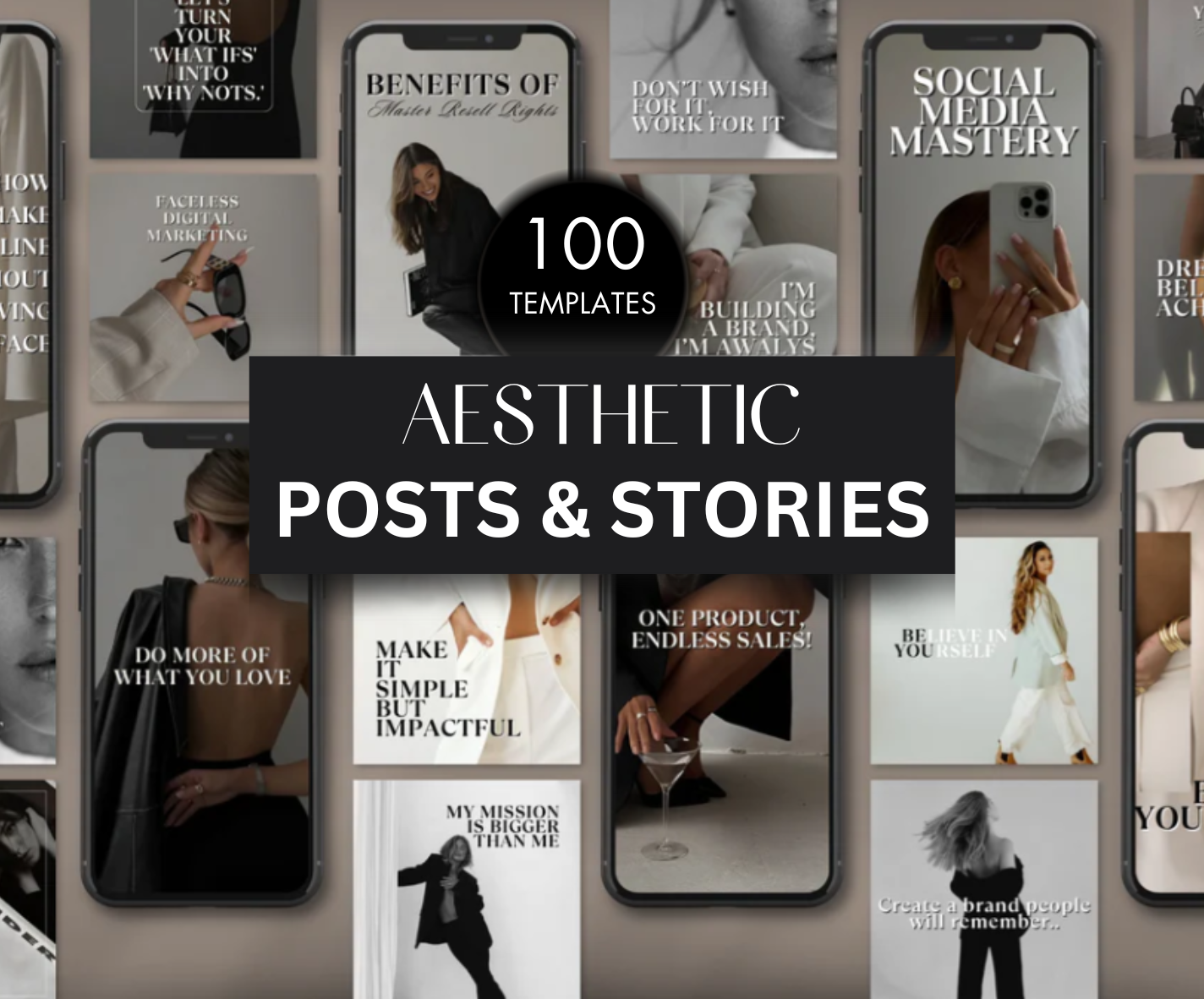 Aesthetic Social Media Posts & Stories