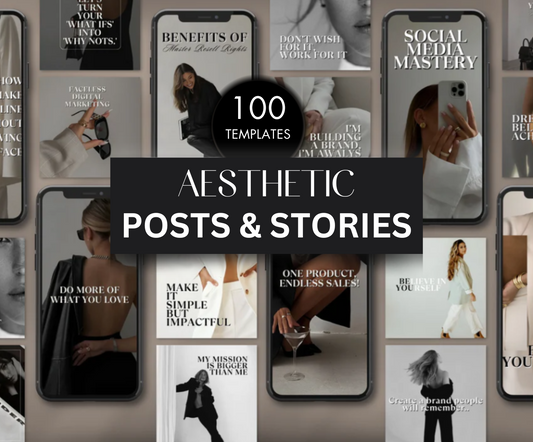 Aesthetic Social Media Posts & Stories