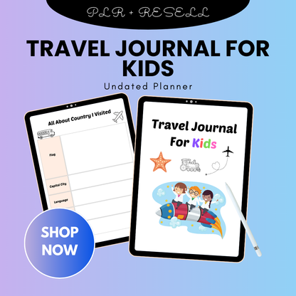 Travel Journal for Kids – 31 Pages of Fun, Creativity, and Exploration!